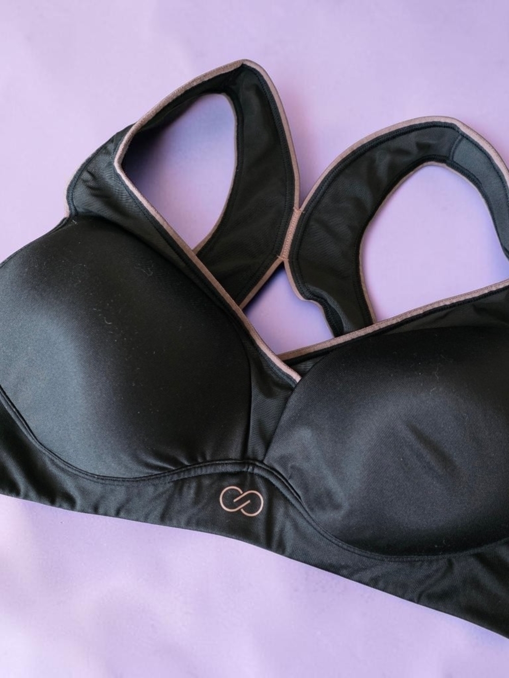 CALIA by Carrie Underwood Black Sports Bra with Contrast Trim